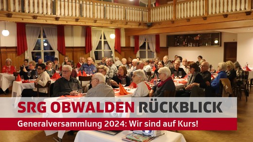 Bild von Die Generalversammlung 2024 der SRG Obwalden: Wir sind auf Kurs!