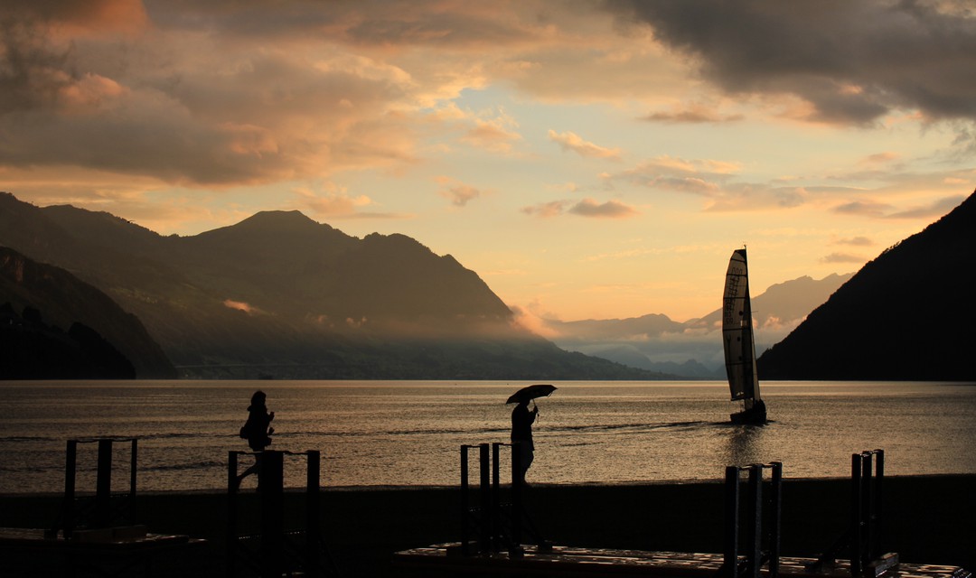 Abendstimmung bei der Generalprobe