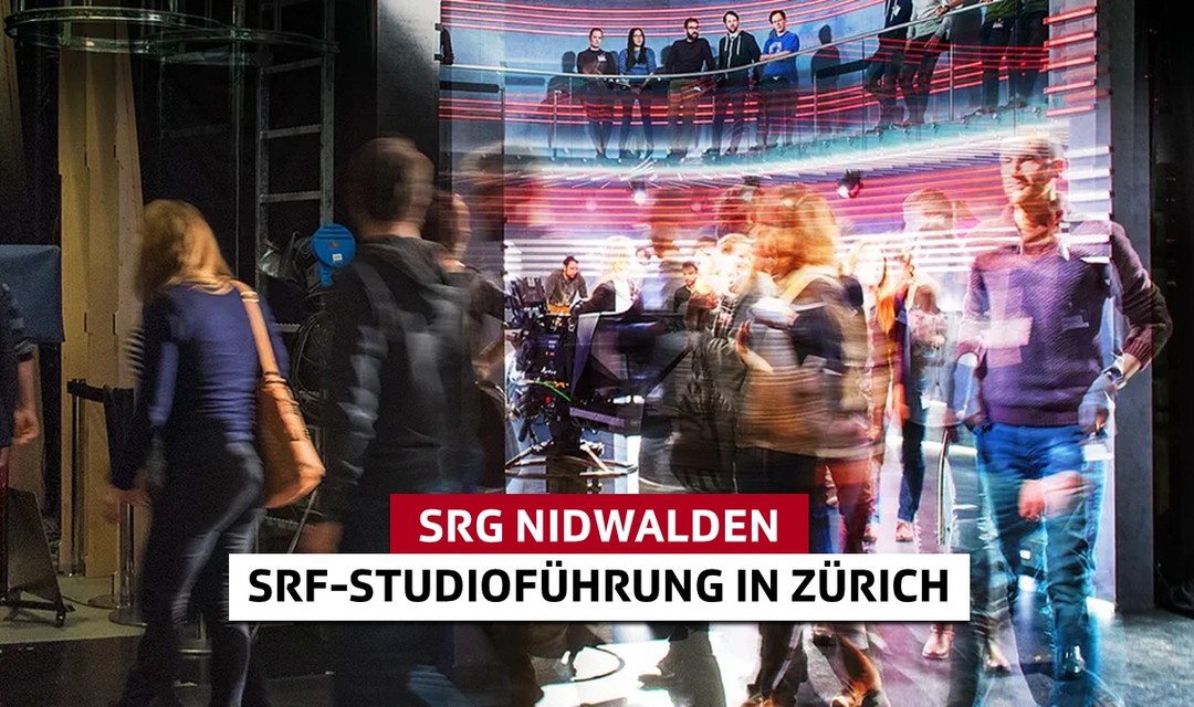 Bild von Die SRG Nidwalden lädt ein zur SRF-Studioführung in Zürich