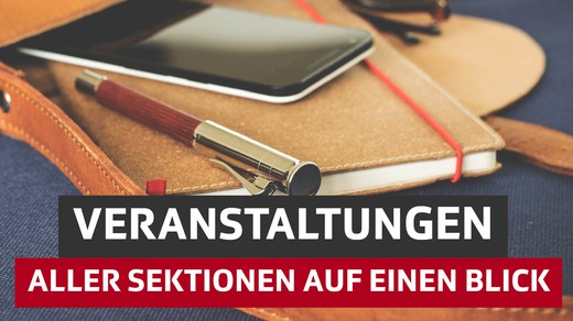 Bild von Infos zu den Veranstaltungen aller Sektionen 2020