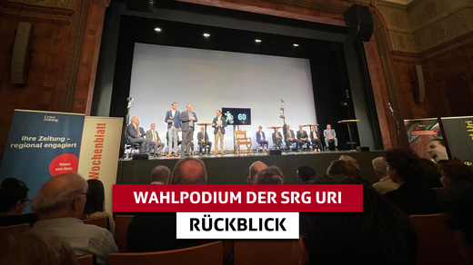 Bild von Wahlpodium der SRG Uri in Altdorf