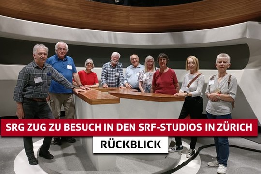 Bild von Blick über die Schulter zusammen mit der SRG Zug: Besuch der TV- und Radiostudios Leutschenbach