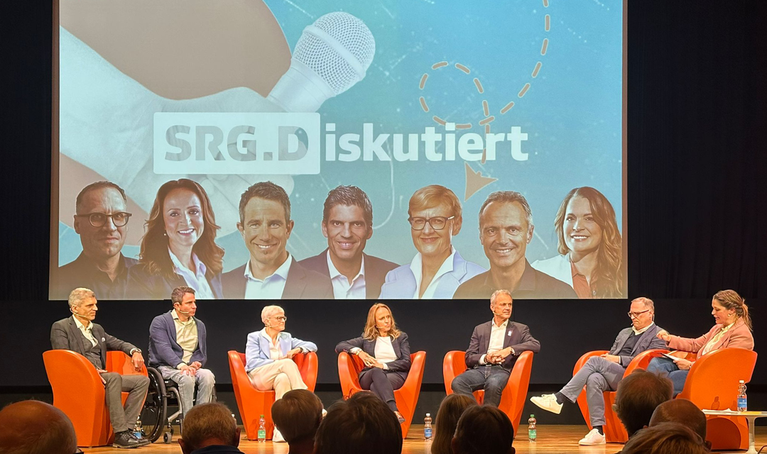 Bild von «SRG.Diskutiert»-Talk in Nottwil: Der Sport schreibt die Geschichten, die SRG macht sie für alle sichtbar