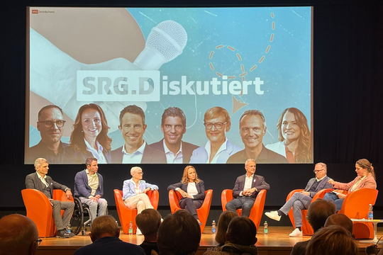 Bild von «SRG.Diskutiert»-Talk in Nottwil: Der Sport schreibt die Geschichten, die SRG macht sie für alle sichtbar