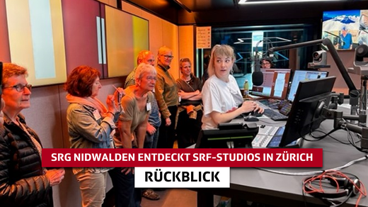 Bild von Die SRG Nidwalden wirft einen Blick hinter die Kulissen: Besuch der Radio- und TV-Studios am Leutschenbach