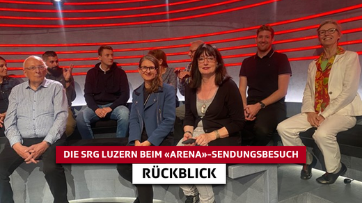 Bild von Wahlkampf hautnah: Die SRG Luzern in der «Arena» mit den Parteispitzen