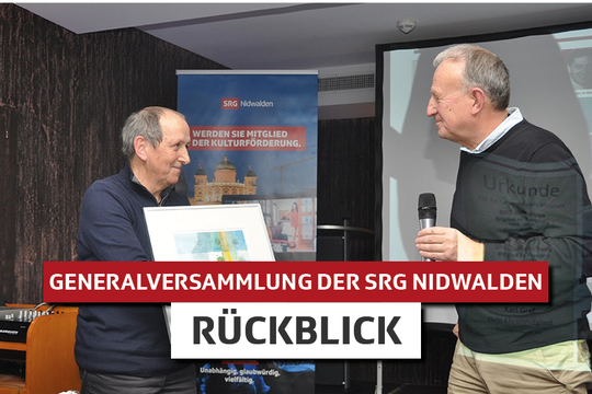 Bild von GV SRG Nidwalden 2021: Zwei neue Ehrenmitglieder und ein TV-Star